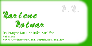 marlene molnar business card